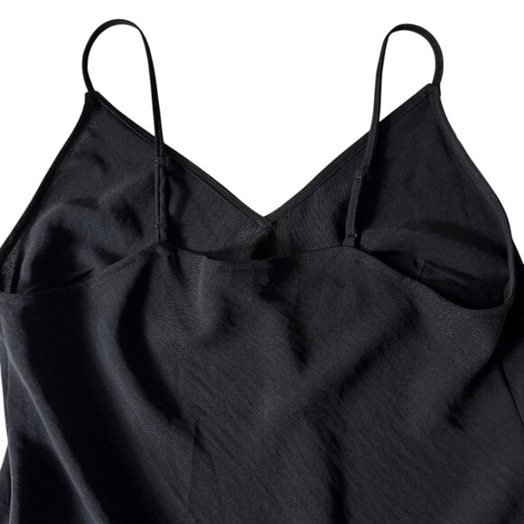 A NEW DAY SLIP DRESS CHIC BLACK SIDE SLITS SMALL - Picture 2 of 7